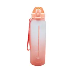 KEEP - Botella Deportiva Rubber 1l - Diseño Agua - Naranja