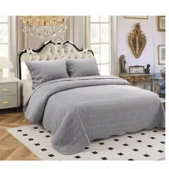 CARIBEE - Cubrecama Quilt De Verano 2 Plazas + 2 fundas