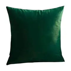 GENERICO - Pack 2 Cojines De Terciopelo Liso Medida 45x45cm Color Verde