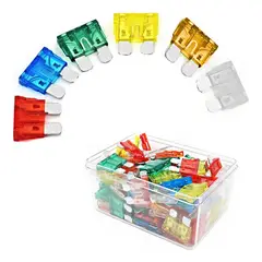 GENERICO - Set 100 Piezas Fusibles Para Autos Surtidos 5-10-15-20-25-30