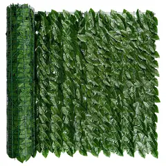 SUPERCENTER - Set 2 Malla De Hojas Enredadera Artificiales Cerca 3x1m Decorativa