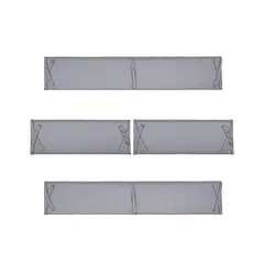 KINDA NICE - Set 4pcs Protector Cuna Bebé Algodón 100% Algodon