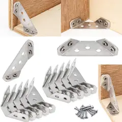 KUANGYE - Universal De Acero Inoxidable Muebles Esquina Conector 30pcs