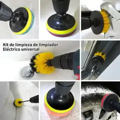 SUPERCENTER - Set 20 Piezas Limpieza De Auto Hogar Cepillos Para Taladro