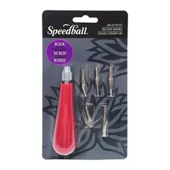 SPEEDBALL - Set #1 De 5 Gubias Para Linóleos En Blister