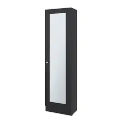 FMFURNITURE - Closet 1 Puerta Con Espejo 1801x491x302 Cm Negro