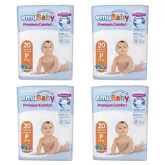 EMUBABY - Pañal Comfort X4 P 20 (80 Pañales)