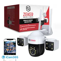 ZEKER - Camara De Seguridad Helicopter 6MP 5G Wifi IP66 Exterior