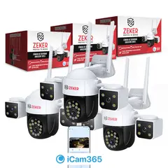 ZEKER - Camara De Seguridad Helicopter 6MP 5G Wifi IP66 Exterior x3