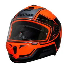 AXXIS - Casco Para Moto Draken S Sonar Rojo Fluor Brillo