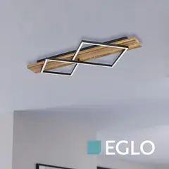 EGLO - Apliqué de Techo Boyal Negro Cafe Led 1X13W 1X15W IP20 Cód901935