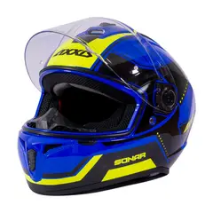 AXXIS - Casco Para Moto Draken S Sonar Azul Brillo