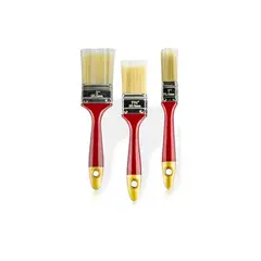 GENERICO - Set De 3 Brochas 1 1 1/2 Y 2 Pulgadas Mango De Plástico