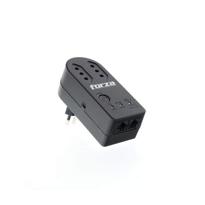 Protector De Voltaje Zion Fvp-1202n-c 1500W 220V 2 Enchufes Negro