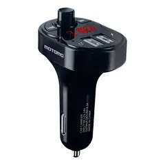 GENERICO - Transmisor FM Bluetooth Cargador USB Motomo 3.1 A