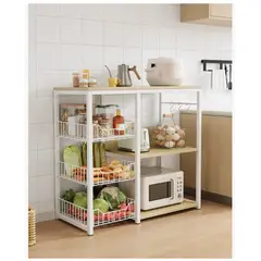 HOMER DESIGN - Estante Para Cocina Porta Microonda 80x80x35cm Multiuso