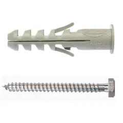 FISCHER - Tarugo Nylon SA6mm 50 unidades