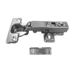 KUTZ - Bisagra recta 35 mm con cierre suave Clip 2 unidades con tornillos