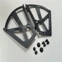 KUTZ - Set zapatero plástico 2 niveles color negro