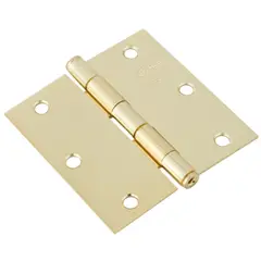 POLI - Bisagra 3.5x3.5 acero latonado 3un