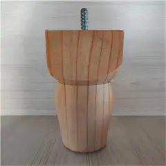 KUTZ - Pata body madera pino 80mm x 150mm h con esparrago 3/8