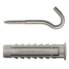 FISCHER - Tarugo Nylon SX5mm + Cancamo Abierta 5 unidades