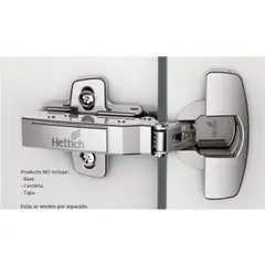 HETTICH - Bisagra recta 110G th54 niquel sensys 200uds