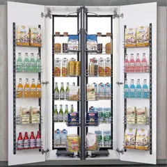 KUTZ - Despensa para muebles 2 puertas 5 niveles cierre suave 900 mm 80 kg