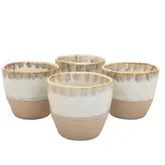 WAYU - Set 4 Vasos Cerámica artesanal