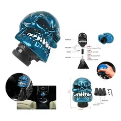 GENERICO - Pomo Manilla De Cambios Calavera Auto Universal