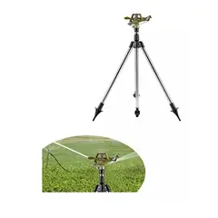 KINDA NICE - 360° Aspersor Impacto Con Trípode Acero Inoxidable Para Riego