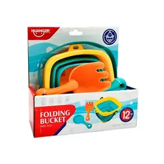 HUANGER - Balde De Playa Plegable Con Accesorios Didáctico Infantil
