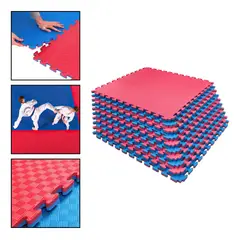 HOMEBRANDT - Plancha Tatami 100cm X 100cm X 2.5 cm Rojo Y Azul