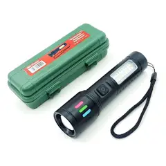 GENERICO - Linterna Led Gran Potencia Recargable Tactica Con Zoom 300lm