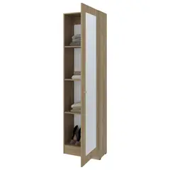 TUHOME - Closet Praga 1 Puerta Con Espejo Fresno 1801X491X302 Cm