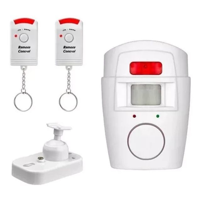 Alarma Sirena Con Sensor 2 Controles Color Blanco