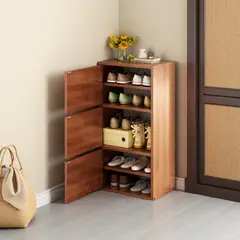 NEWTREE - Zapatero Gabinete Comoda Organiador De Zapato Con 3 Puertas