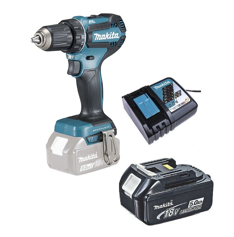 Taladro Atornillador 18v Brushless 50 Nm DDF485 (5 Ah)