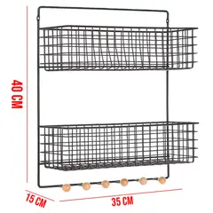 GENERICO - Organizador 2 Niveles Colgante De Pared Para Baño