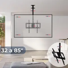 LINE - Soporte TV 32 a 85 Pulgadas 68Kg Soporte TV Pared Techo Ajustable