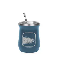 ATAKAMA OUTDOOR - Mate Inoxidable - 160 ml - Incluye Bombilla