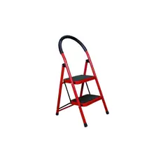 GENERICO - Escalera Metálica Plegable Antideslizante 2 Niveles
