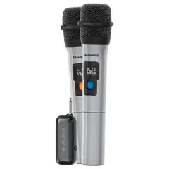 MASTER G - Kit Duo de Microfonos Master-G Inalambricos con receptor UHF