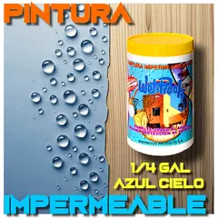 WETPROOF - PINTURA IMPERMEABLE MADERA EXTERIOR PROTECTOR AZUL CIELO WETCO 1-4 GAL
