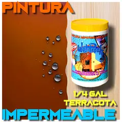 WETPROOF - PINTURA IMPERMEABLE MADERA EXTERIOR PROTECTOR TERRACOTA WETCO 1-4 GAL