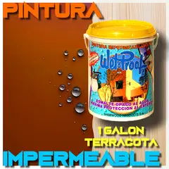 WETPROOF - PINTURA IMPERMEABLE MADERA EXTERIOR PROTECTOR TERRACOTA WETCO® 1GALON