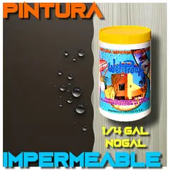 WETPROOF - PINTURA IMPERMEABLE MADERA EXTERIOR PROTECTOR LLUVIA NOGAL WETCO 1-4 G