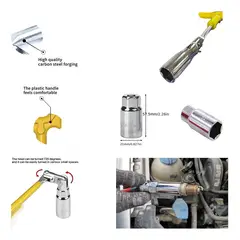 GENERICO - Llave Saca Bujias 21mm