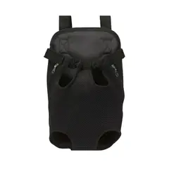 GENERICO - Bolso Transportador Para Mascota Pecho Espalda XL Negro