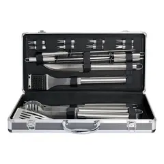 QUICK - Kit de herramientas para asado 18 piezas con maleta
